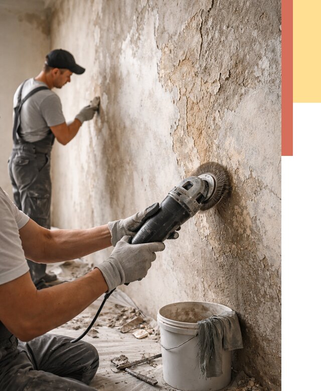 Снятие и удаление краски со стен в Шебекино от 2138 руб. — ОТДЕЛОЧНИК-Шбк