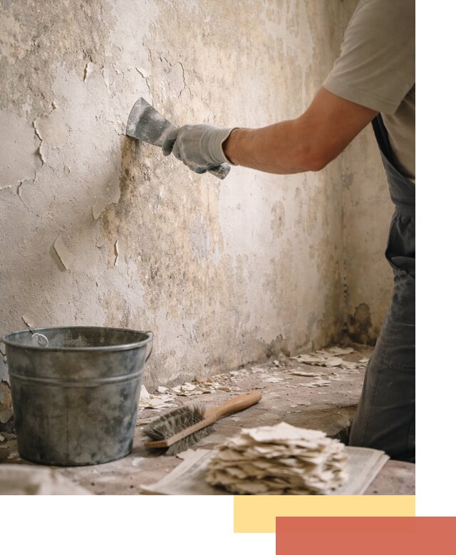 Удаление старой краски со стен в Шебекино качественно и быстро