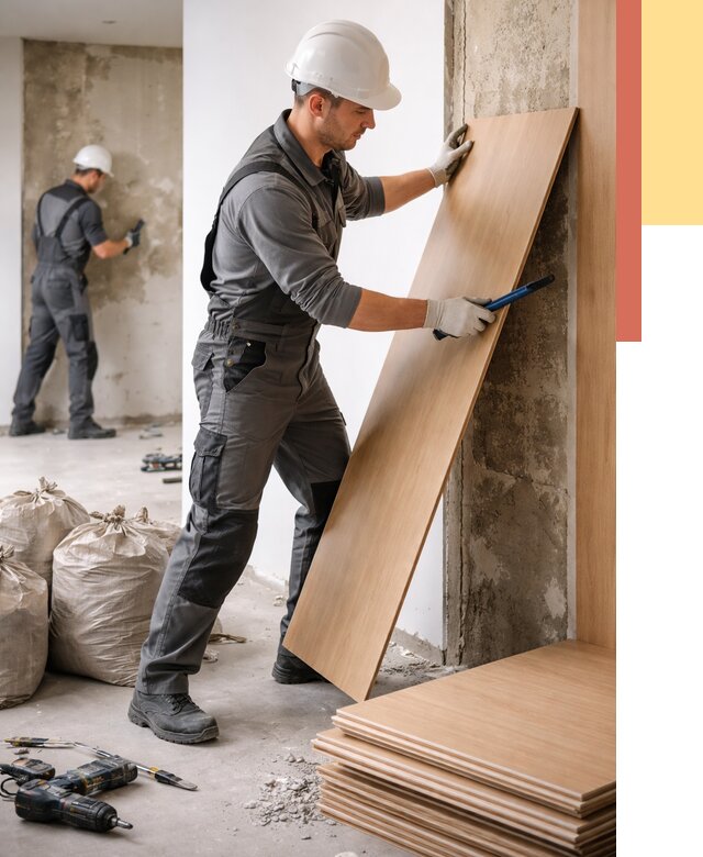 Демонтаж стеновых панелей в Шебекино от 3563 руб. за м² быстро и недорого | ОТДЕЛОЧНИК-Шбк