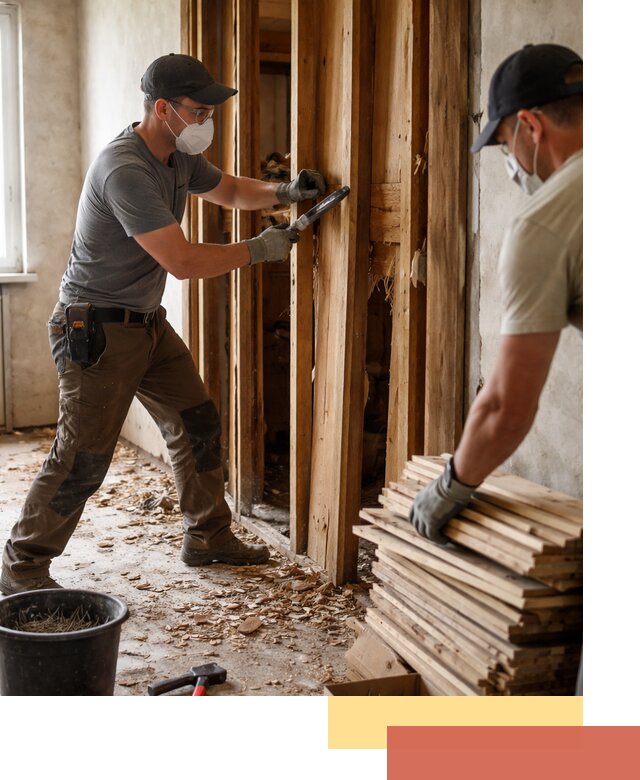 Демонтаж деревянных перегородок в Шебекино быстро и аккуратно