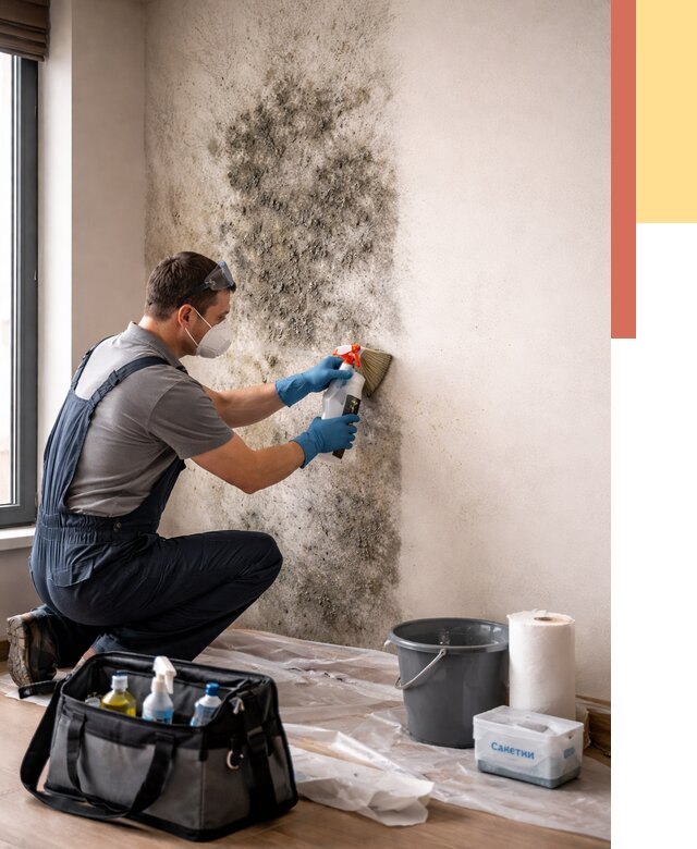 Удаление плесени со стен в Шебекино от 2189 руб. — быстро и недорого | ОТДЕЛОЧНИК-Шбк