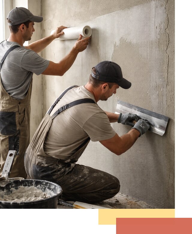 Армирование стен стеклосеткой в Шебекино для прочной отделки