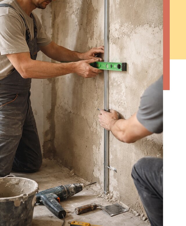 Установка штукатурных маяков в Шебекино от 7127 руб. — быстро и недорого | ОТДЕЛОЧНИК-Шбк