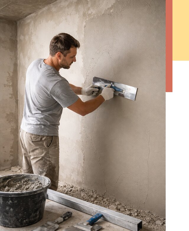 Штукатурка стен без маяков в Шебекино от 7330 руб/м2 — услуги и цена | ОТДЕЛОЧНИК-Шбк