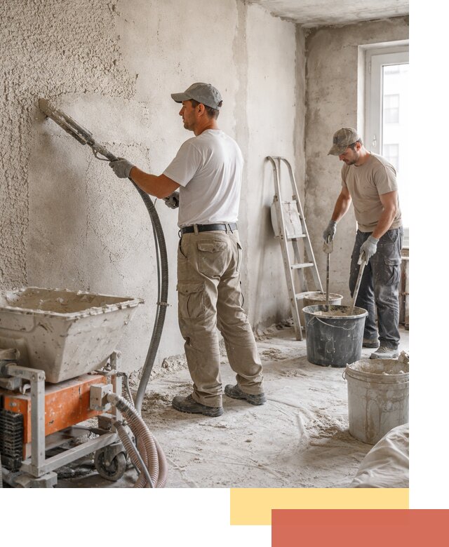 Машинная штукатурка стен в Шебекино — быстро и качественно