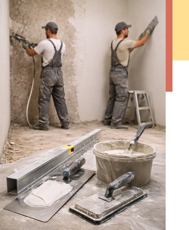 Штукатурка стен под обои в Шебекино от 4581 руб./м2 — выравнивание под обои | ОТДЕЛОЧНИК-Шбк