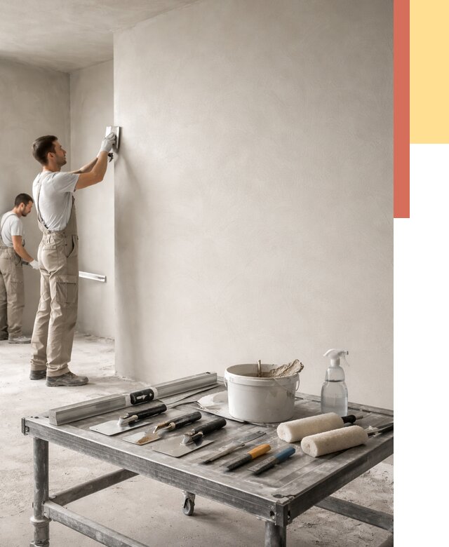 Штукатурка стен под покраску в Шебекино от 4581 руб./м² — качественно и недорого | ОТДЕЛОЧНИК-Шбк