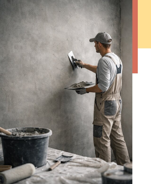 Декоративная штукатурка под бетон в Шебекино от 2545 руб./м² — нанесение под ключ | ОТДЕЛОЧНИК-Шбк