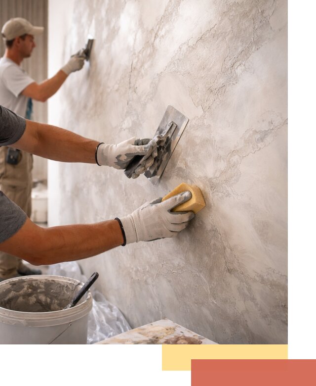 Декоративная штукатурка под мрамор в Шебекино для стен и потолков