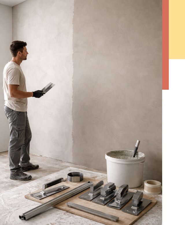 Нанесение микроцемента на стены в Шебекино от 3258 руб./м2 под ключ | ОТДЕЛОЧНИК-Шбк