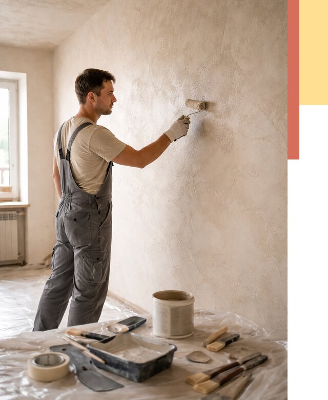 Нанесение лессирующей краски по декоративке в Шебекино от 1782 руб. | ОТДЕЛОЧНИК-Шбк