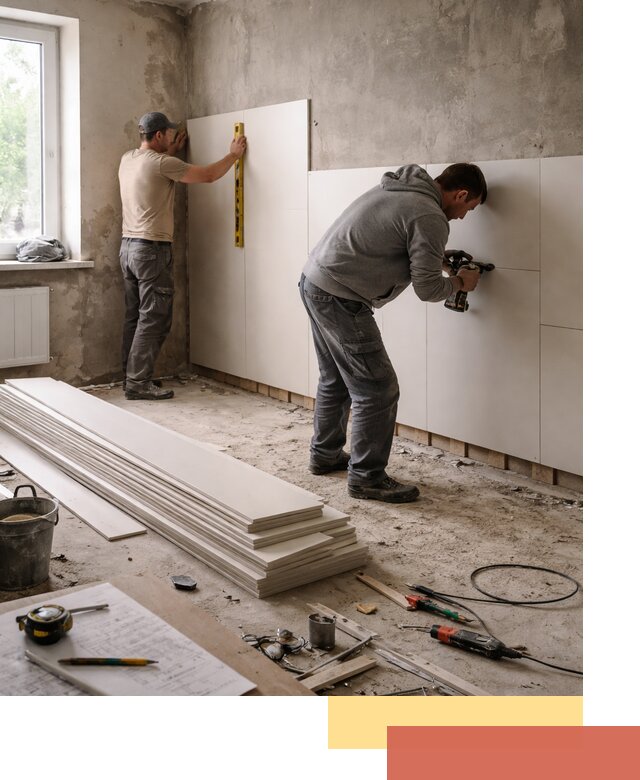 Монтаж ПВХ панелей на стены в Шебекино качественно и быстро