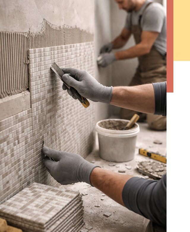 Облицовка стен мозаикой в Шебекино от 3258 руб/м2 — укладка мозаики на стены | ОТДЕЛОЧНИК-Шбк