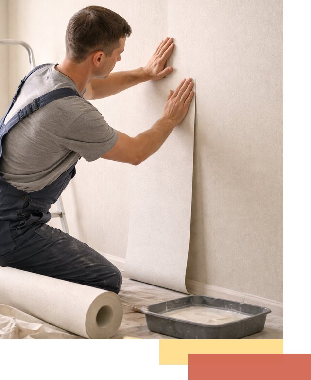 Поклейка флизелиновых обоев в Шебекино качественно и быстро