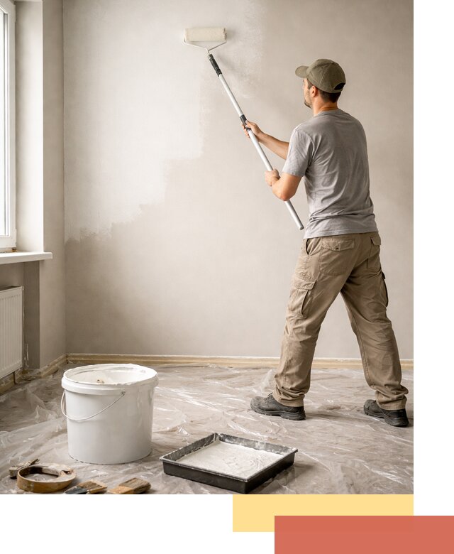 Покраска стен латексной краской в Шебекино качественно и быстро