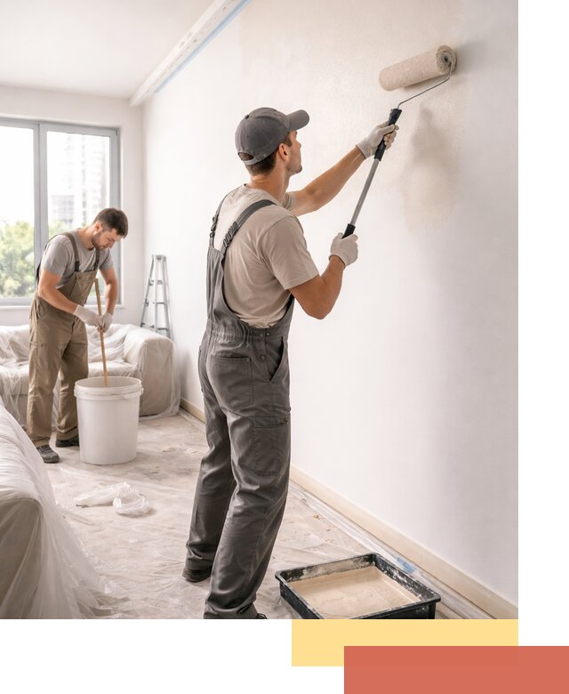 Покраска стен в офисе в Шебекино — быстрый и качественный ремонт