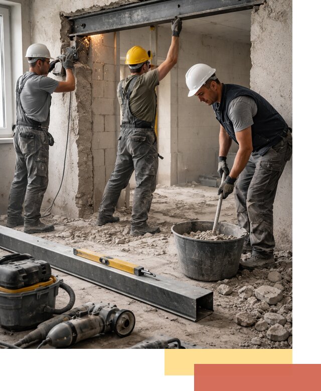 Создание проемов в стенах и несущих конструкциях в Шебекино