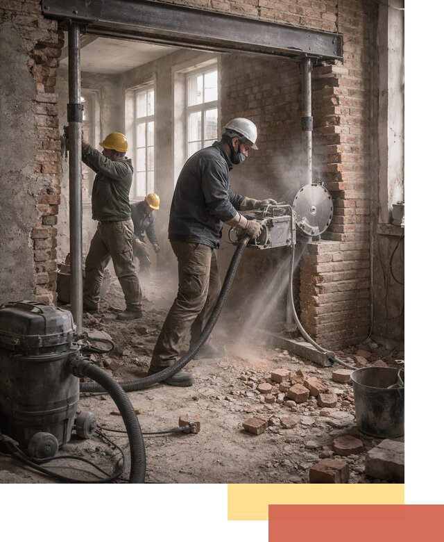 Прорезка проема в стене под дверной или оконный проем в Шебекино