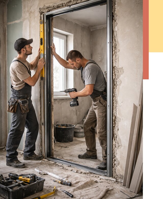 Закладка дверного проема в Шебекино от 3563 руб. — быстро и недорого | ОТДЕЛОЧНИК-Шбк