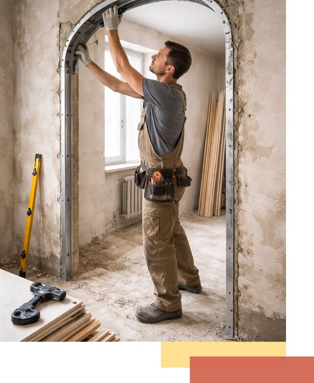 Устройство арочного проема в Шебекино под ключ