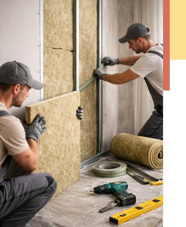 Шумоизоляция стен в Шебекино под ключ от 1883 руб. | ОТДЕЛОЧНИК-Шбк