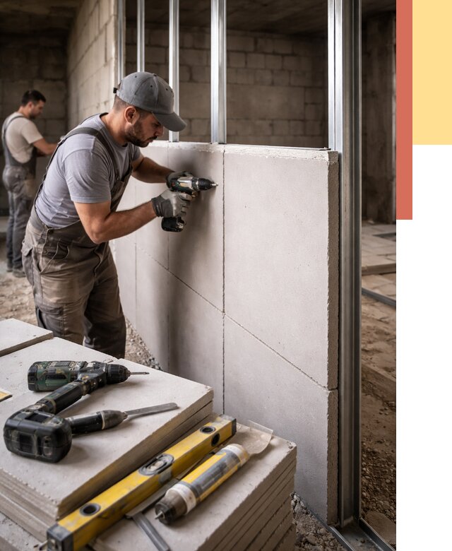 Кладка влагостойких перегородок ПГП в Шебекино от 1222 руб. под ключ | ОТДЕЛОЧНИК-Шбк