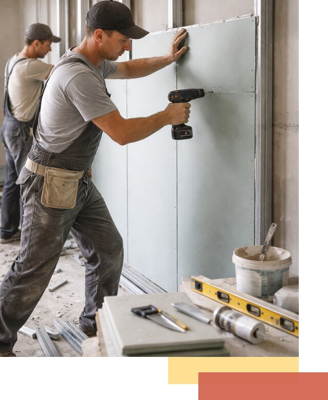 Кладка влагостойких перегородок ПГП в Шебекино