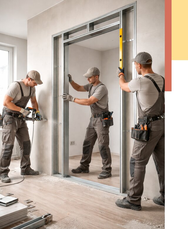 Устройство дверного проема в перегородке в Шебекино от 4581 руб. под ключ | ОТДЕЛОЧНИК-Шбк