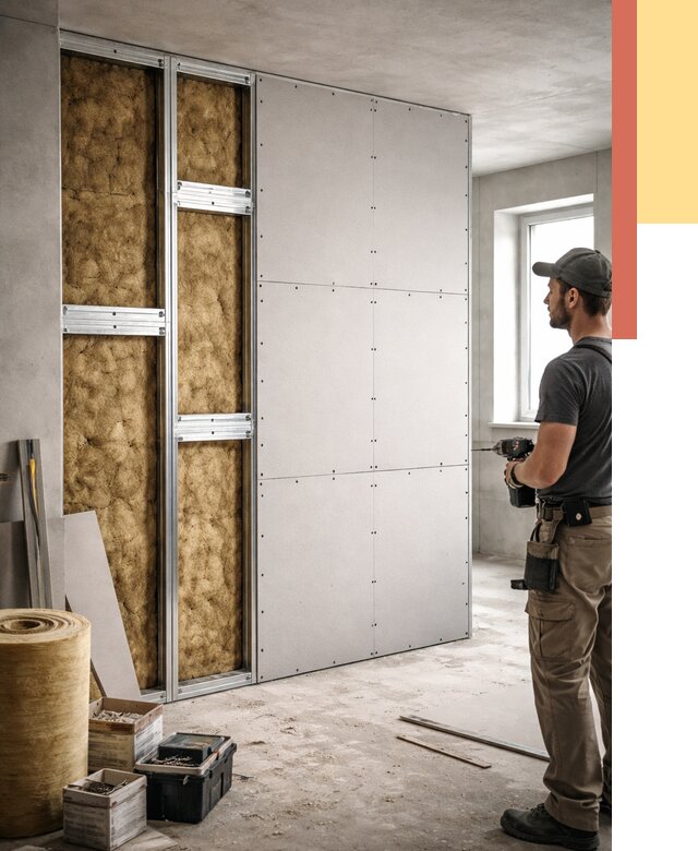 Усиленная перегородка под навеску в Шебекино от 13032 руб. — монтаж под ключ | ОТДЕЛОЧНИК-Шбк