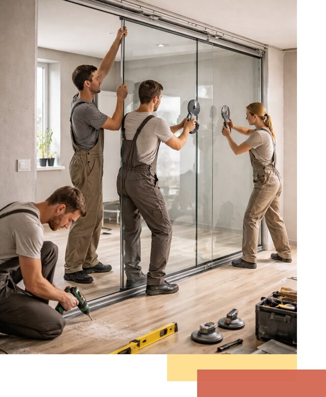 Изготовление стеклянных перегородок на заказ в Шебекино