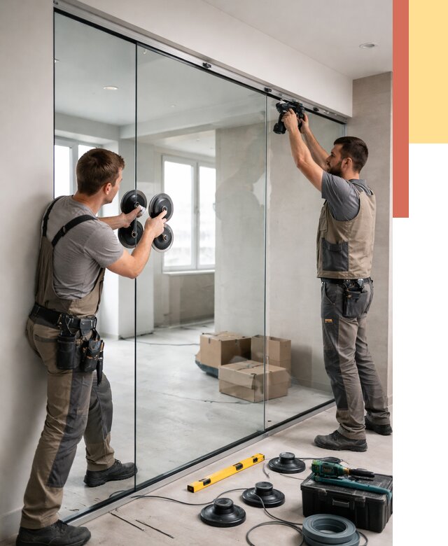 Монтаж стеклянных перегородок в Шебекино от 6618 руб. | ОТДЕЛОЧНИК-Шбк