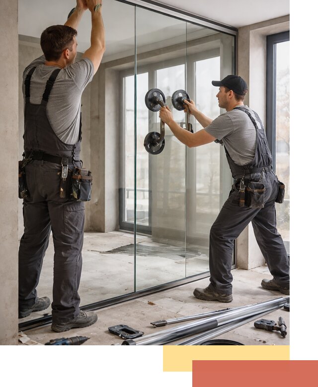 Цельностеклянные перегородки под ключ в Шебекино