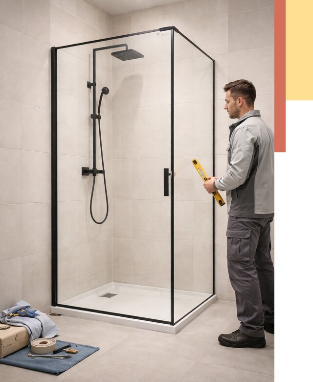 Стеклянные перегородки для душа в Шебекино от 12726 руб. | Монтаж под ключ — ОТДЕЛОЧНИК-Шбк