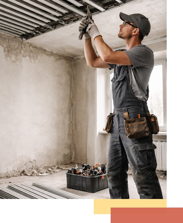 Демонтаж реечного потолка в Шебекино быстро и аккуратно