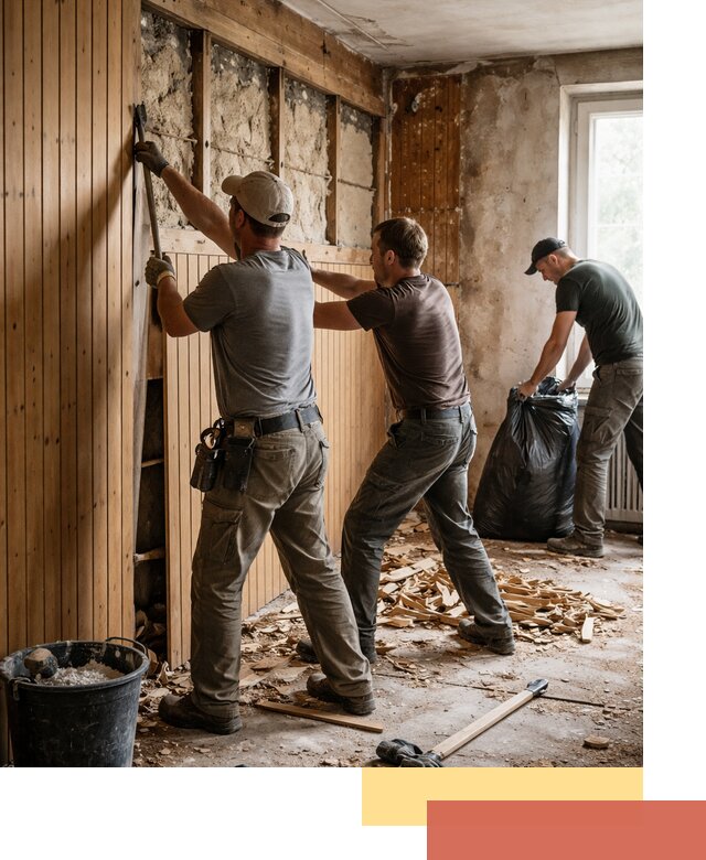 Демонтаж вагонки и вывоз материалов в Шебекино