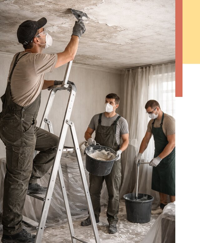 Удаление побелки с потолка в Шебекино от 2545 руб. быстро и недорого | ОТДЕЛОЧНИК-Шбк