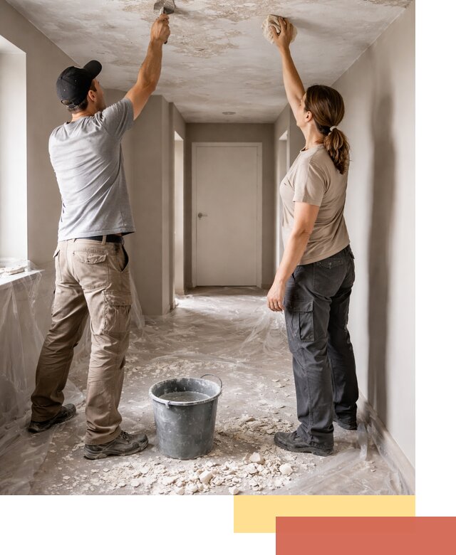 Удаление побелки с потолка в Шебекино — быстро и аккуратно