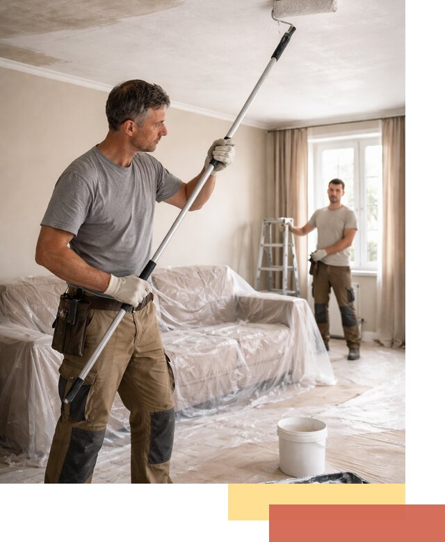 Грунтовка потолка в Шебекино — подготовка под покраску и отделку