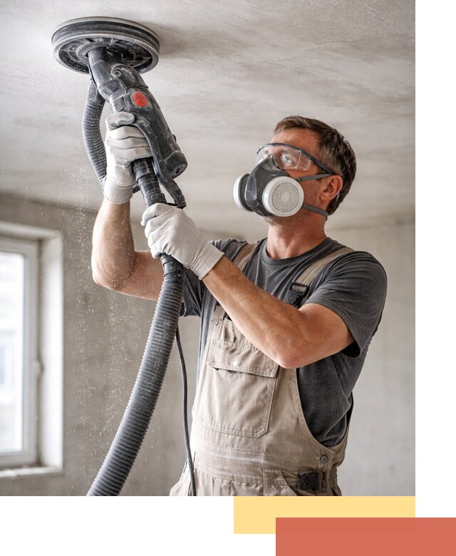 Шлифовка потолка в Шебекино — качественная подготовка под отделку