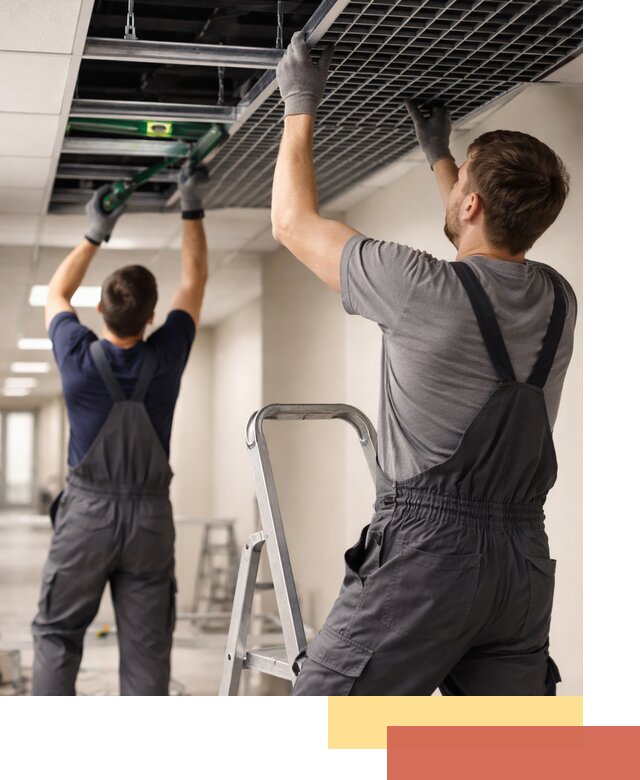 Монтаж потолка Грильято в Шебекино: установка под ключ качественно