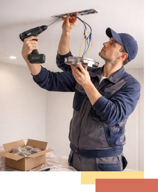 Установка люстры в натяжной потолок в Шебекино