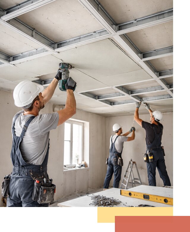 Кессонный потолок из гипсокартона под ключ в Шебекино