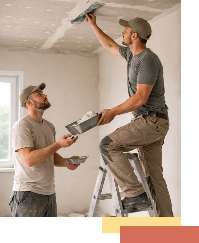 Шпаклевка потолка из гипсокартона в Шебекино качественно и быстро