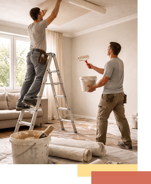 Поклейка обоев на потолок в Шебекино — качественно и быстро