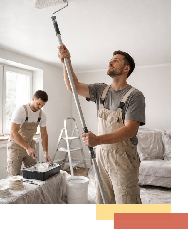 Покраска потолка водоэмульсионной краской в Шебекино