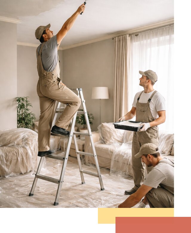 Покраска потолков акриловой краской в Шебекино качественно и быстро