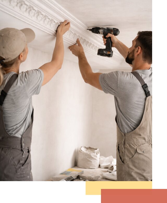 Профессиональный монтаж лепнины на потолок в Шебекино