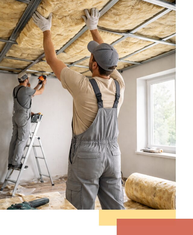 Утепление потолка под ключ в Шебекино качественно и быстро