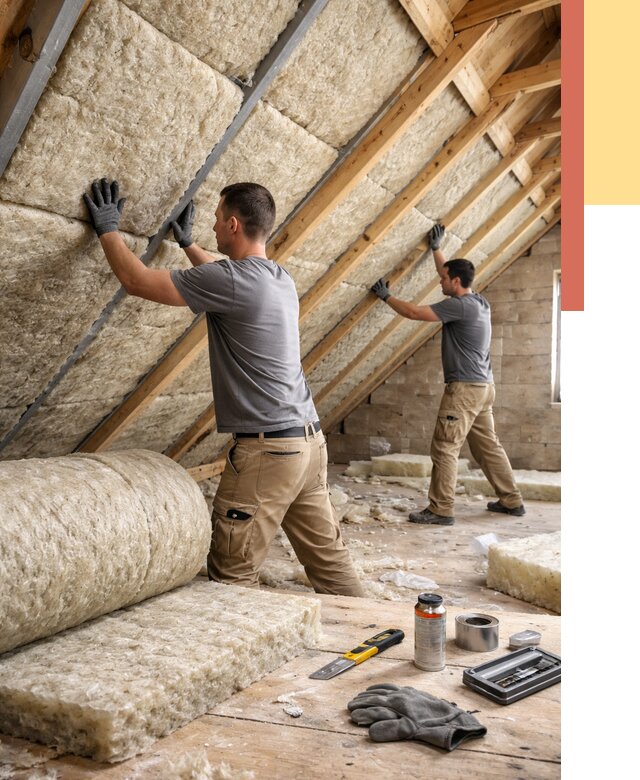 Утепление потолка минватой в Шебекино от 1476 руб. — быстро и недорого | ОТДЕЛОЧНИК-Шбк