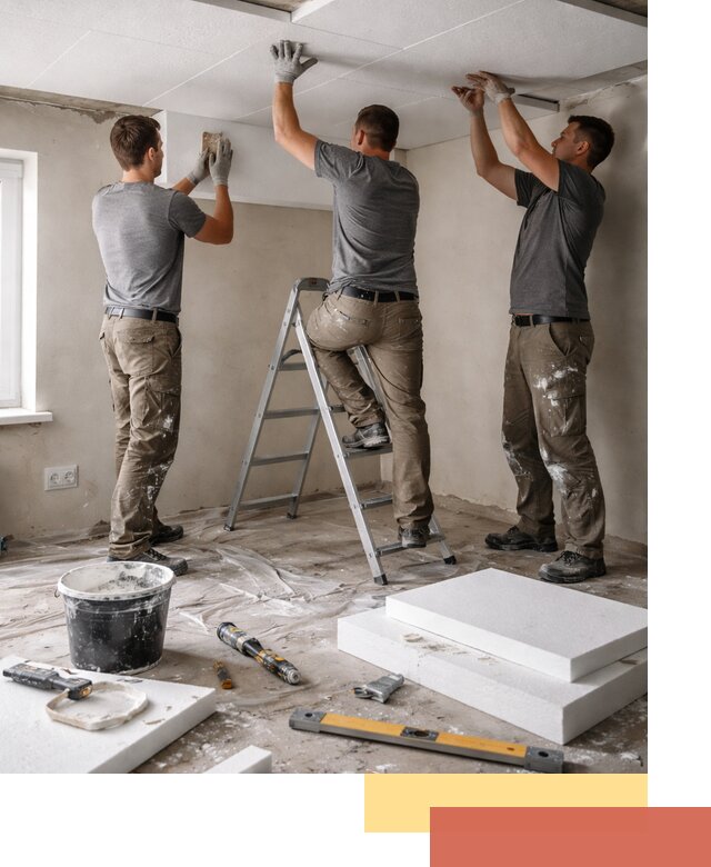 Утепление потолка пенопластом в Шебекино быстро и качественно